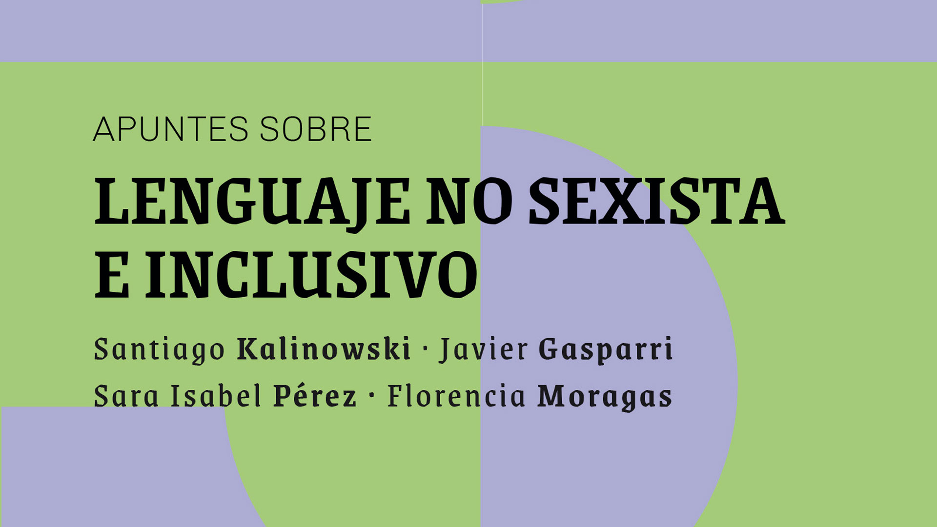 Apuntes Sobre Lenguaje No Sexista E Inclusivo Diges Unq